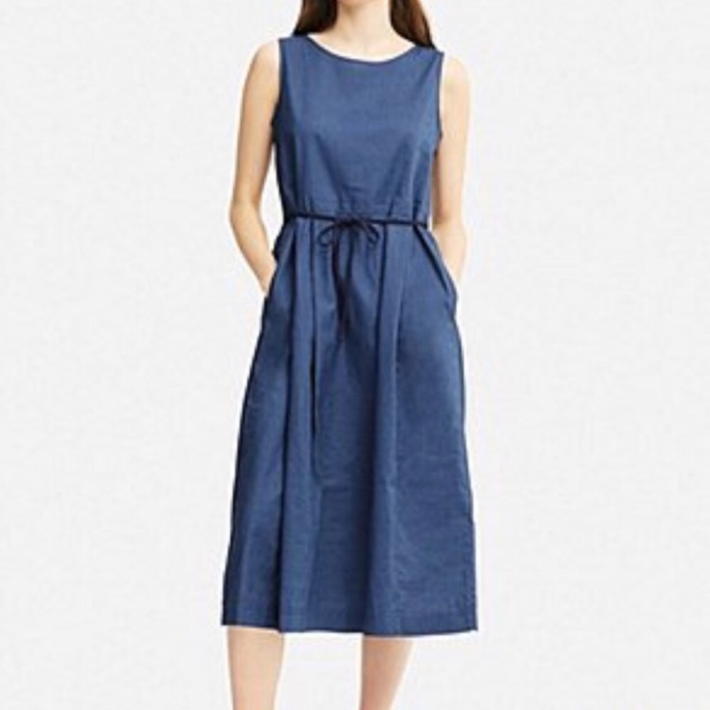 Uniqlo midi cotton dress